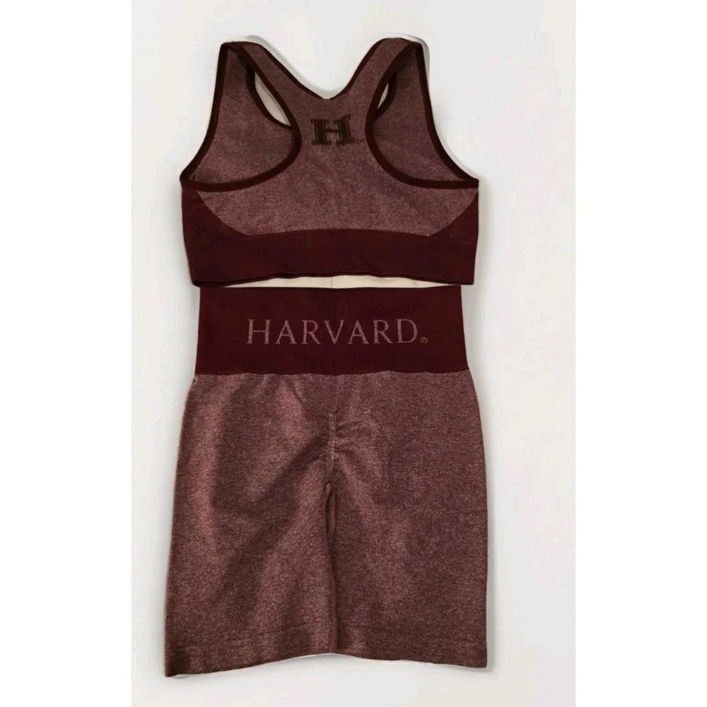 NWT, Harvard Yoga Set M Bottom L Top‎ , In Burgundy